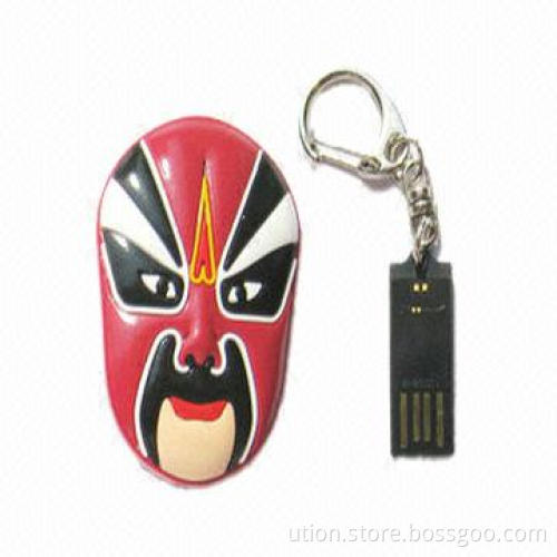 Face-shaped USB Flash Drives with 16GB Memory Capacity and Free Sample Available